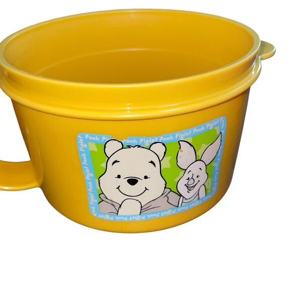 Tupperware Disney Microwave Soup Mug Winnie the Pooh Piglet 16oz 3155A Lot of 2 - Picture 11 of 14